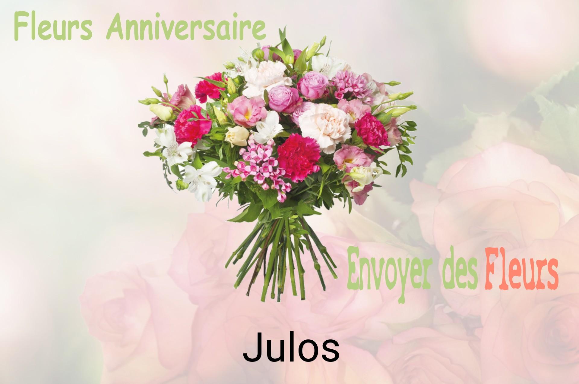 Bouquet de fleurs d’anniversaire livré à Julos